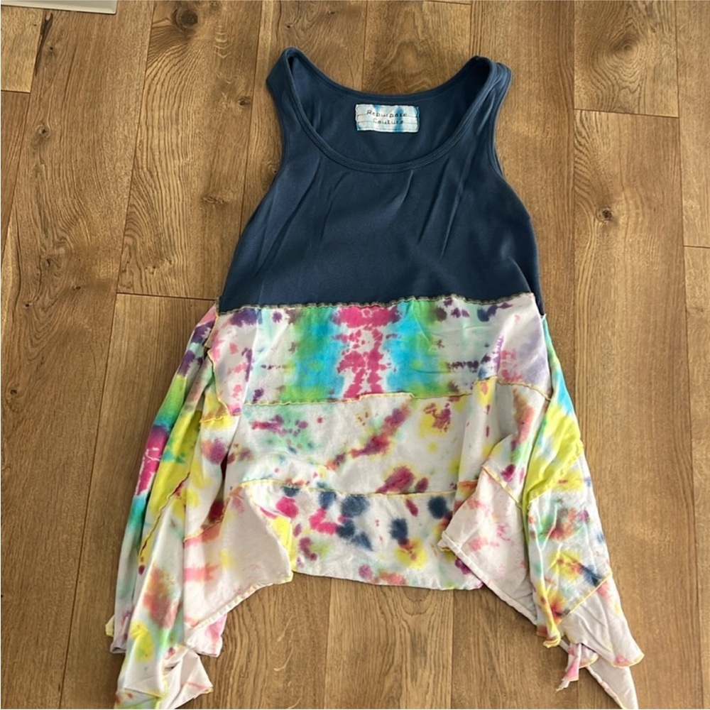 Upcycled Tie-Dye Tank Top